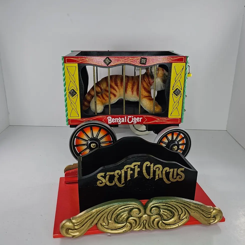 Thumbnail: Steiff Bengal Tiger Circus Wagon 1990