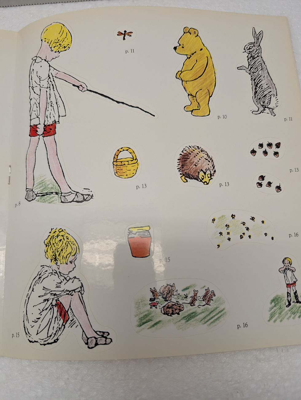 Thumbnail: Book Winnie the Pooh's Adventures with Christopher Robin AA Milne Sticker Book