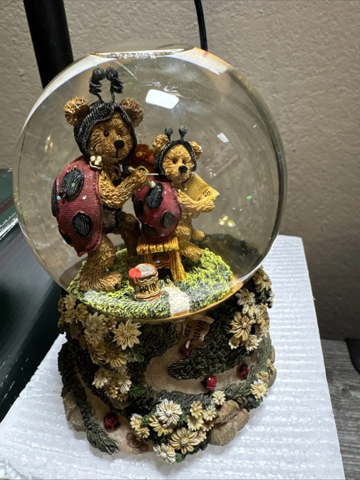 Boyds Waterglobe Bearstone Tweedle Bedeedle w.Leedle & Co 270555