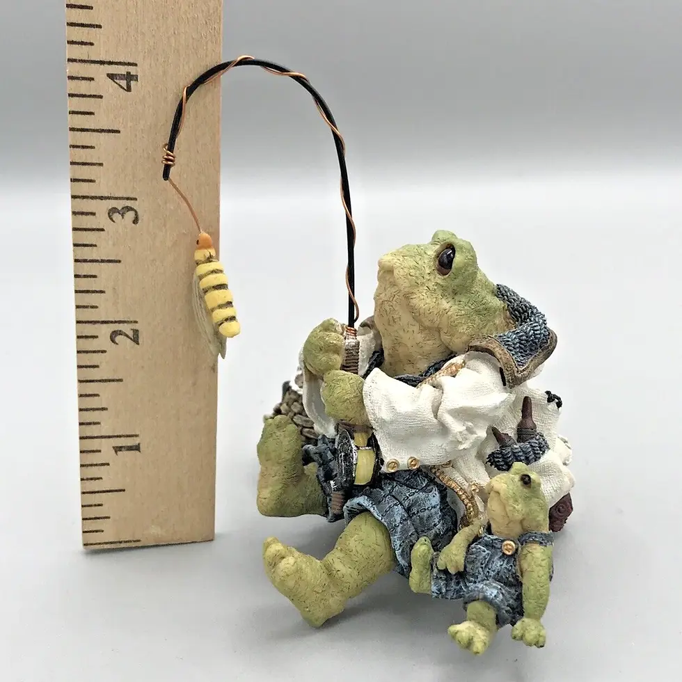 Thumbnail: Boyds Wee Folkstone Frogmorton and Tad Fishing 36701
