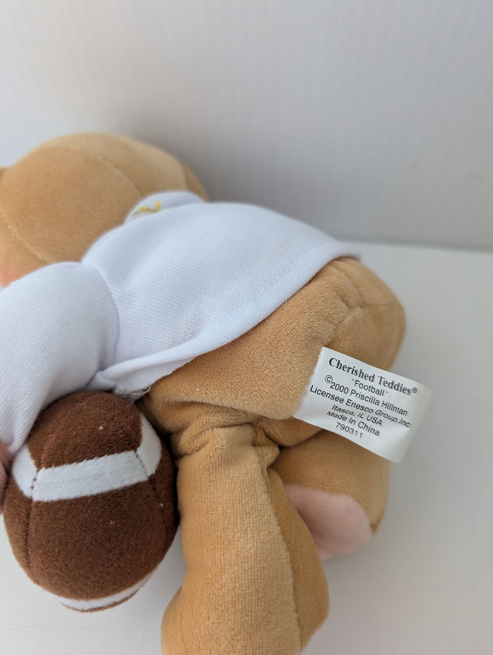 Thumbnail: Cherished Teddies Bear Sports Plush Football 790311