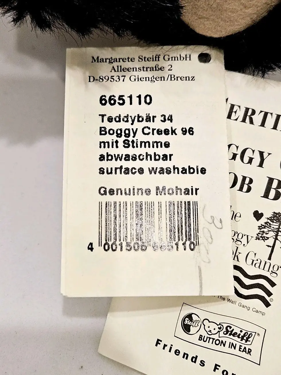 Thumbnail: Steiff Boggy Creek Bear