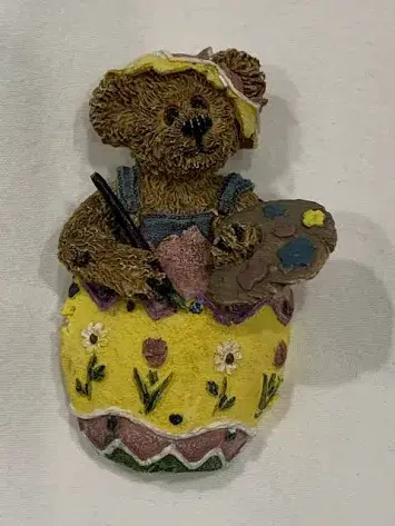 Thumbnail: Boyds Pin Bearwear Eggbert The Artist  Pin 81502 Easter