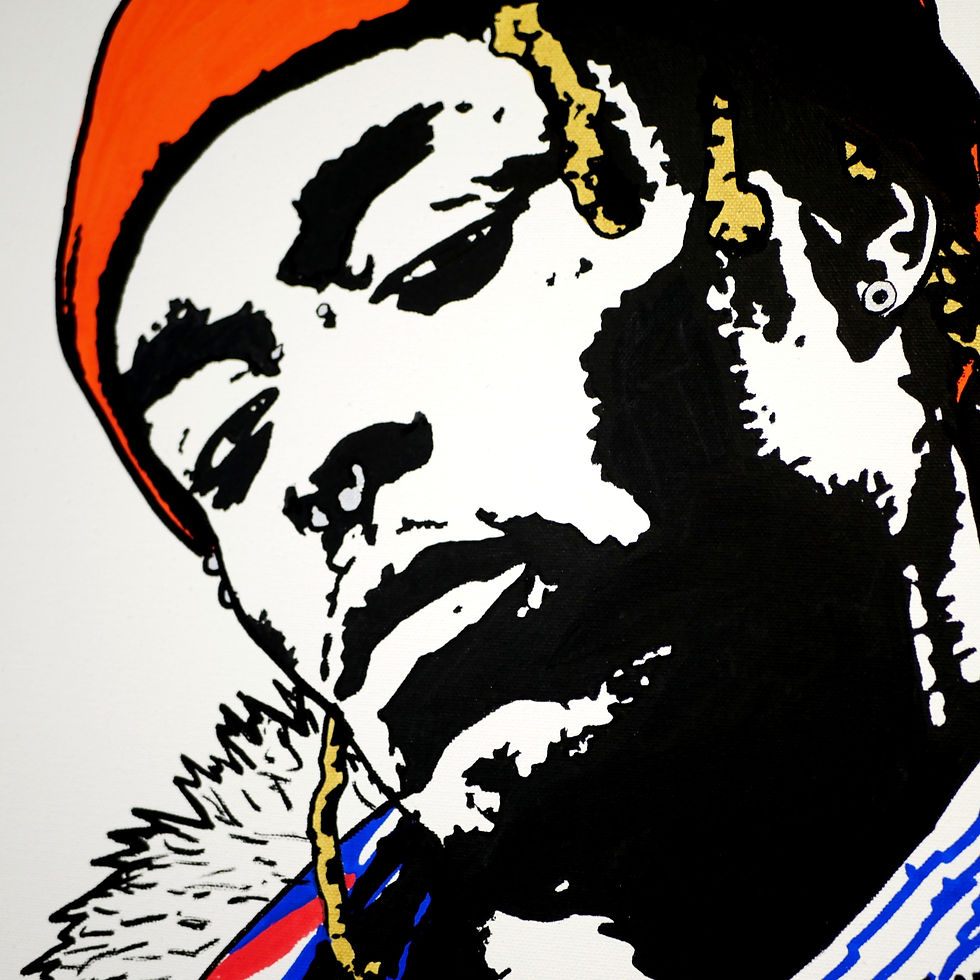 Miniature : Tableau sur toile de JR Artiste représentant Lil Uzy Vert
