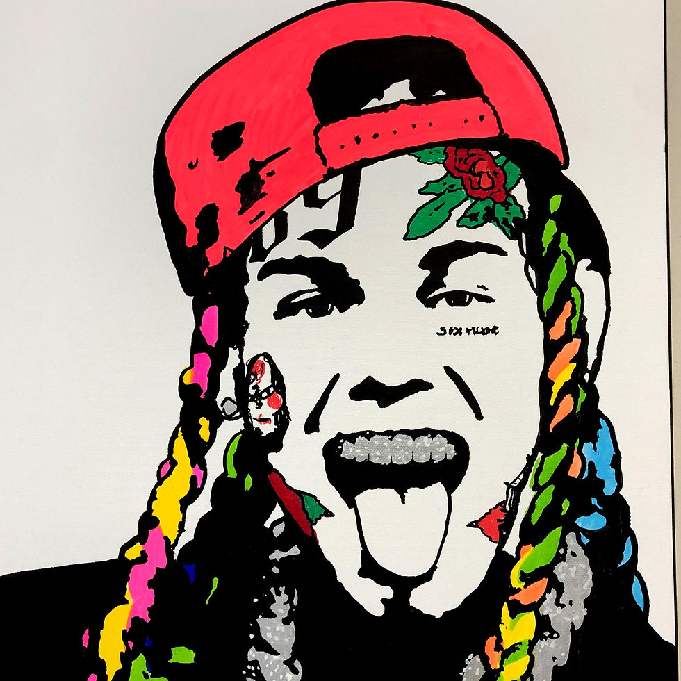 Miniature : Tableau de JR Artiste représentant 6IX9IN