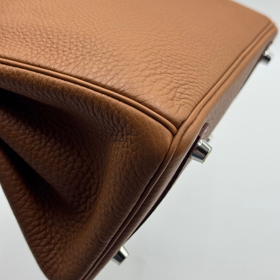 Thumbnail: Pre-owned | Hermès Birkin 25 in Gold Togo Leather PHW Stamp Square O (2011)