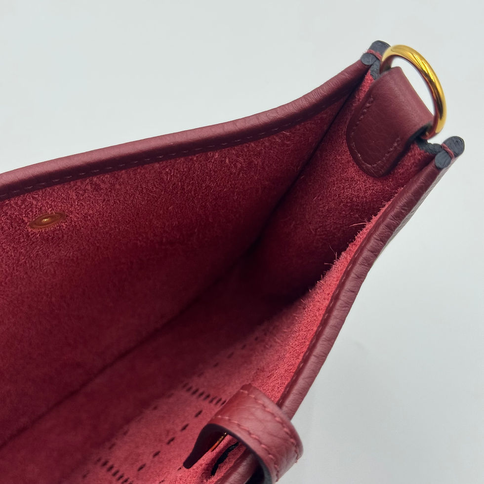 Thumbnail: Brand New | Hermès TPM Evelyn Rouge H in Clemence Leather GHW Stamp K (2025)