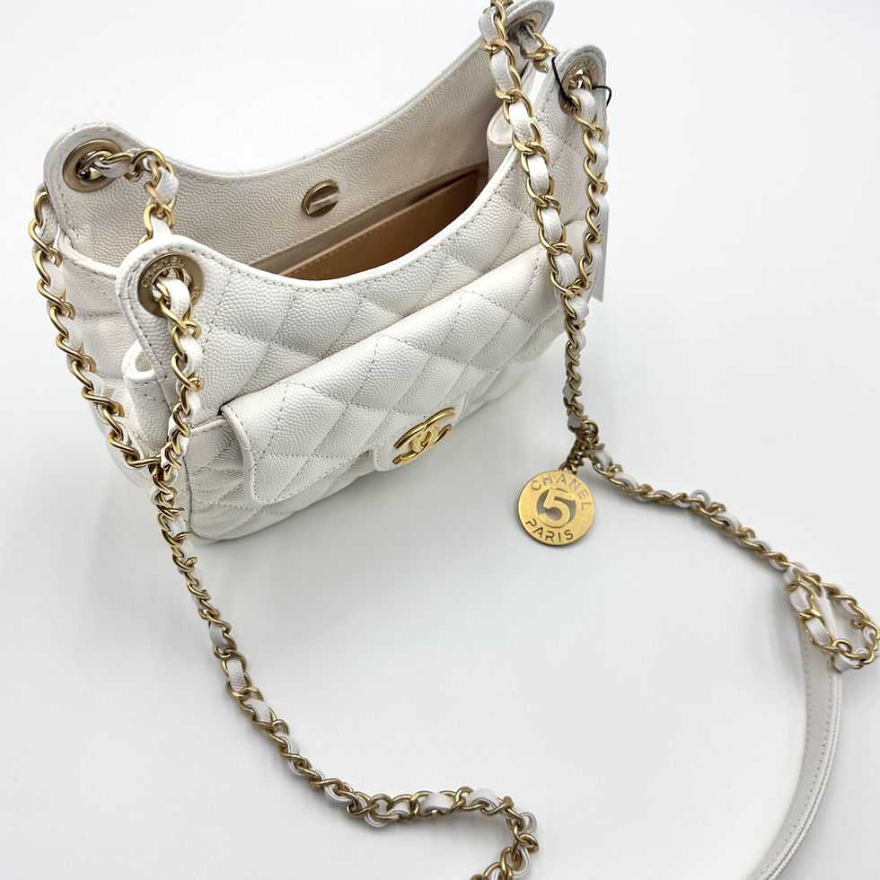 Thumbnail: Like New | Chanel Small Hobo Bag in Caviar Leather
