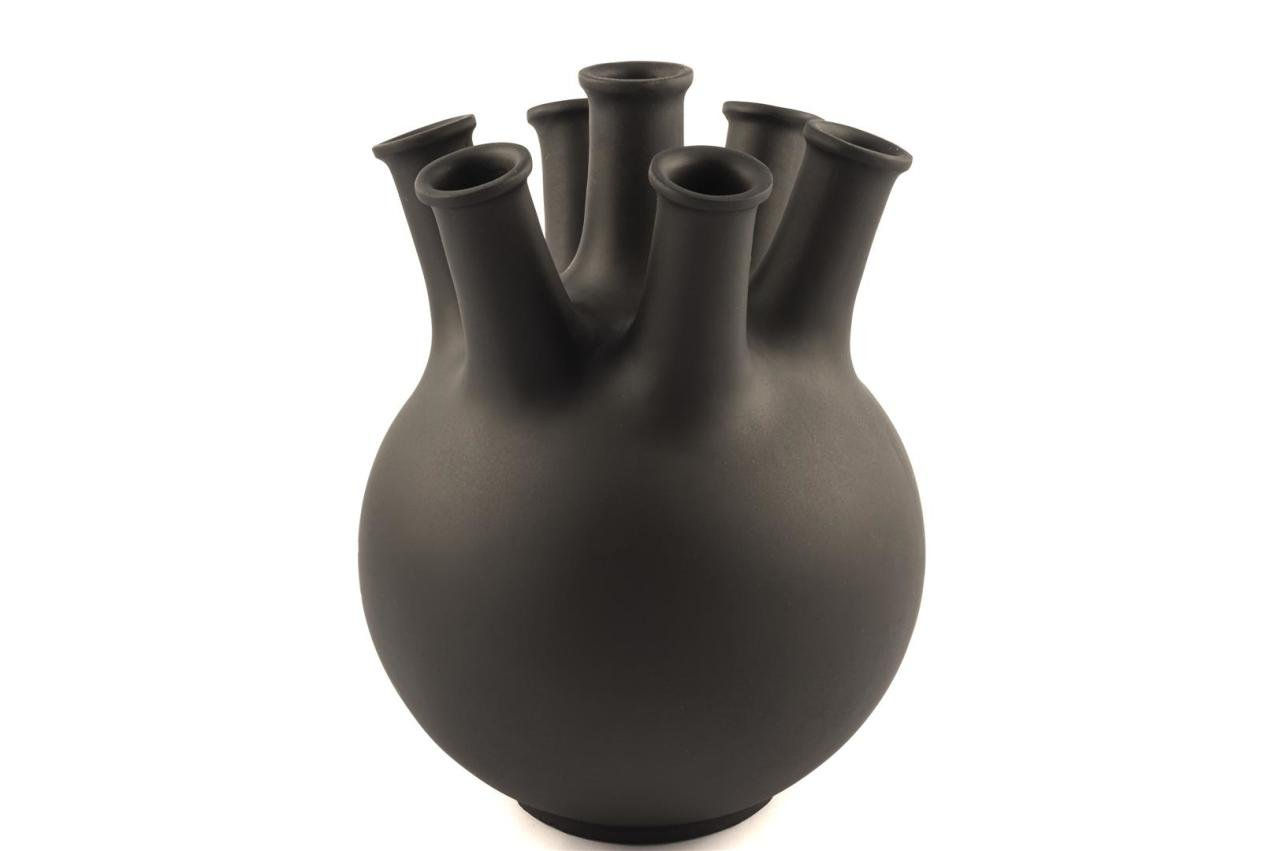 Siyah Resim Vazo 40cm