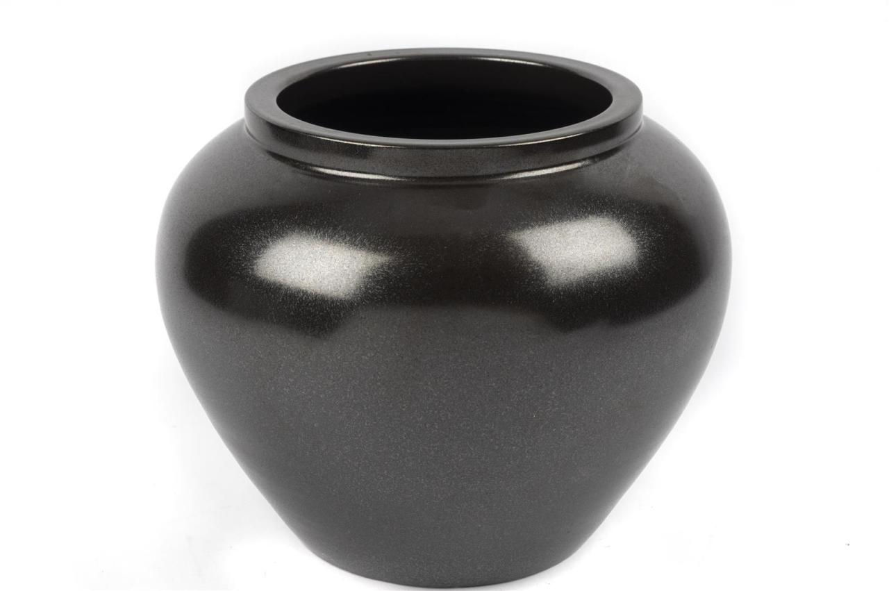 Kahverengi Seramik Vazo 18x23cm