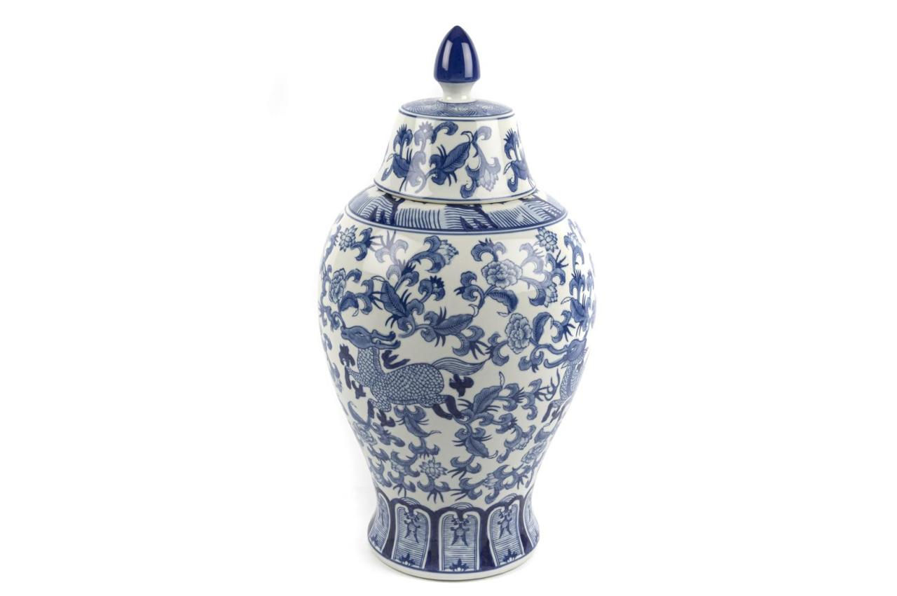 Blue Blanc Pors Küp 52cm