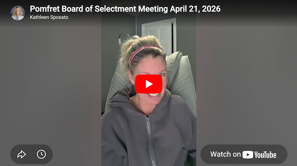 Behind the Scenes of a Pomfret Selectmen Meeting (Unfiltered)