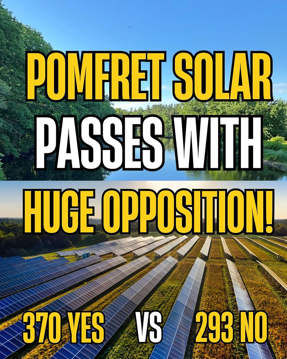 Community Divided: A Tight Vote and a Trail of Unanswered Questions on Pomfret's Solar Project