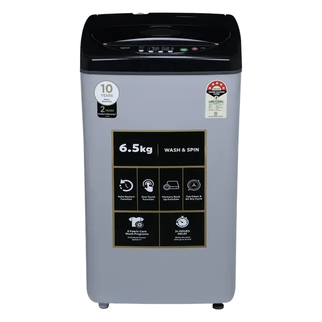 Croma 6.5 kg 5 Star Fully Automatic Top Load Washing Machine (CRLW065FAF264504)