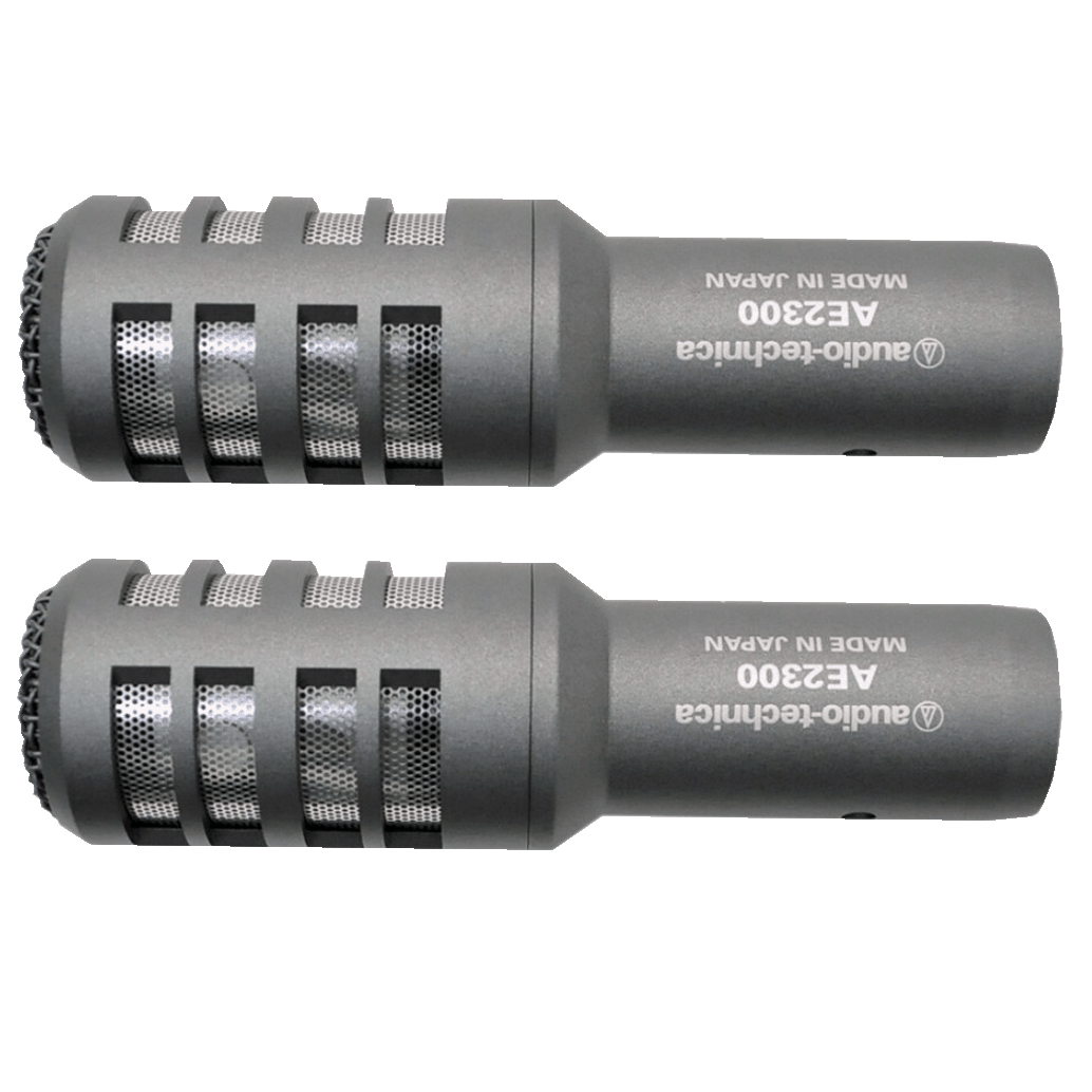 audio technica　AE2300　管楽器用ダイナミックマイク（2本1組）