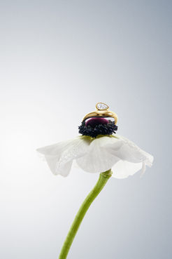 Jewellery lifestyle photography - ring on hand model showing scale and real-world wear