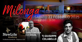 Milonga in sala grande con TJ Giuseppe Colabello