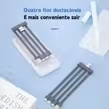 Miniatura: Power Bank 20000mAh Carregador Portátil com 4 Portas USB e Display Digital