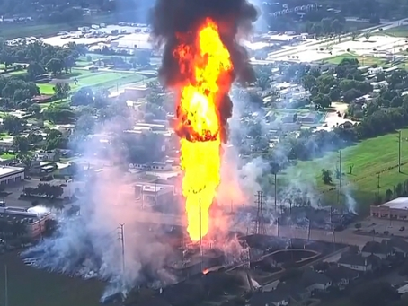 (09.17.24) 미국 휴스턴 교외 파이프라인 폭발…수천 가구 전기 공급 중단