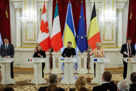 (02.25.24) G7 "시간 얼마 걸리든 우크라 지원…북러 무기 거래 강력 규탄"(종합)