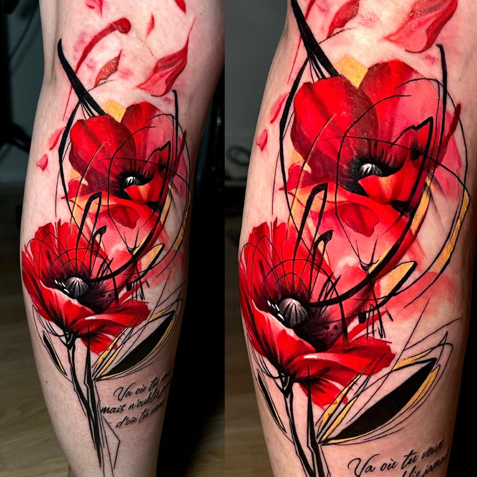 Caroline Legue. Tatoueuse Saintes. Collectif Tatoueurs tatouages france
