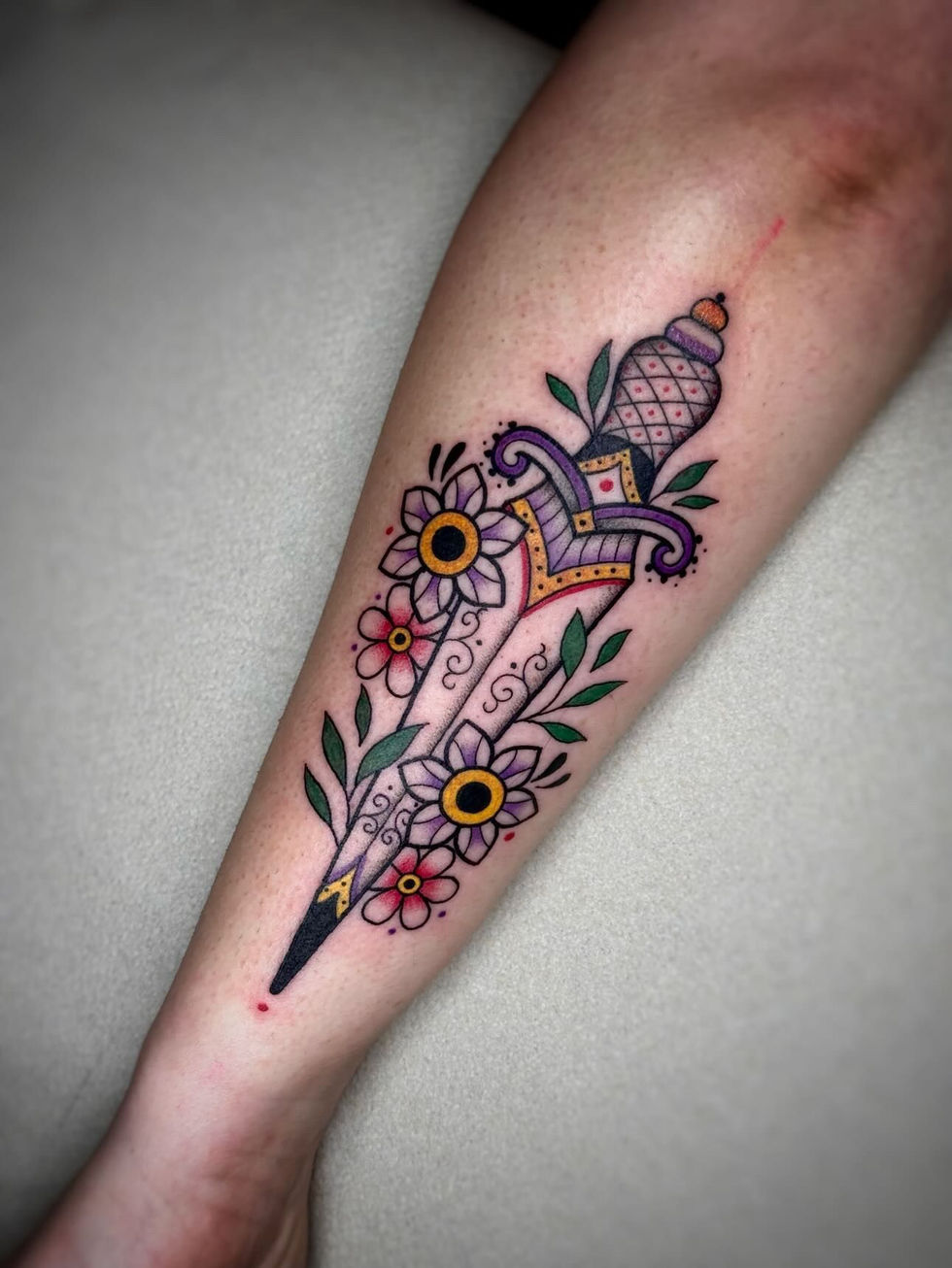 tatouage couteau
