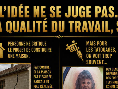 Un tatouage raté ne se résume pas à une question de goût. Découvrez pourquoi l’idée d’un tatouage peut être personnelle et respectable, mais pourquoi la qualité technique du travail reste essentielle.