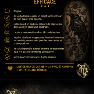 Comment présenter son projet à un tatoueur : les informations indispensables avant de prendre rendez