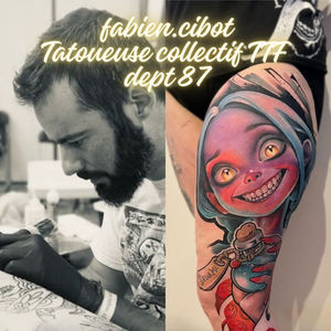 Fabien Cibot travaille à Limoges (France).
Le style de tatouage qu’il propose : Réaliste, Graphique