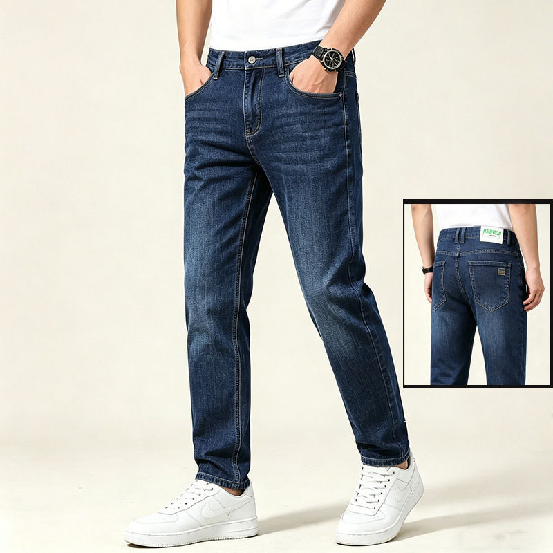 Men’s Mid-Rise Stretch Denim Jeans