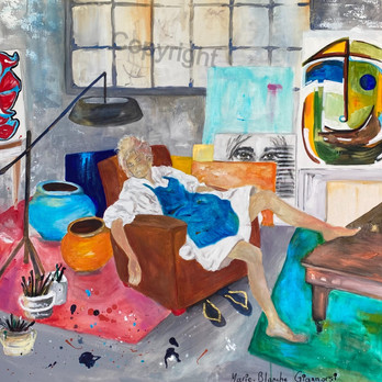 L'atelier Giannorsi painting Loumani artist