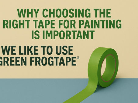 Why Choosing the Right Painter’s Tape Matters.