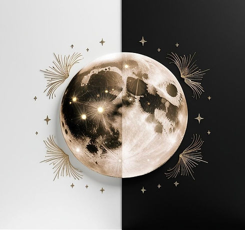 Make an image that is half black on the right side and half white on the left side with a