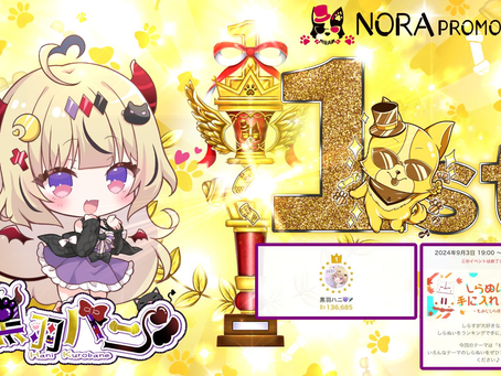 めうめう  @kurobane_hanni  がしらぬいイベント1位に入賞させて頂きましたっ♪ 