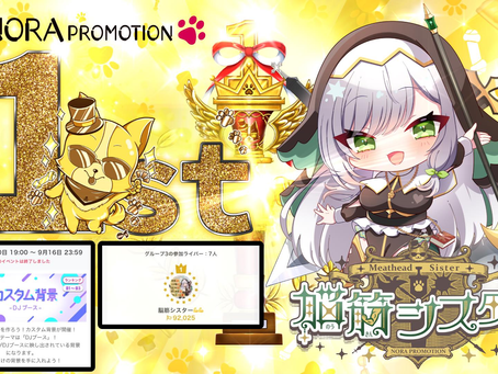 脳筋シスター @Nokinsister_N がカスタム背景 イベント1位に入賞させて頂きましたっ♪