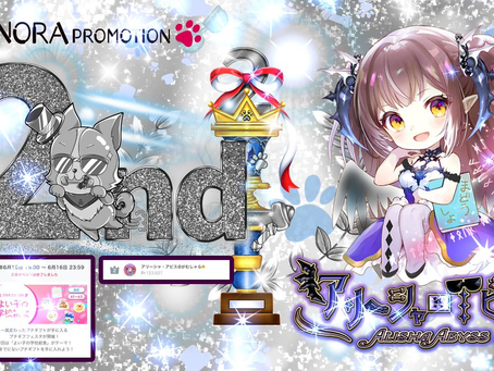 【アリーシャ・アビス】アリーシャ @arisha_nora がプチギフイベントにて2位に入賞させて頂きましたっ♪