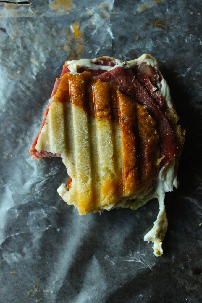 This Italian Panini is loaded with meat and melty mozzarella and sweet sun-dried tomatoes. It's a real winner!