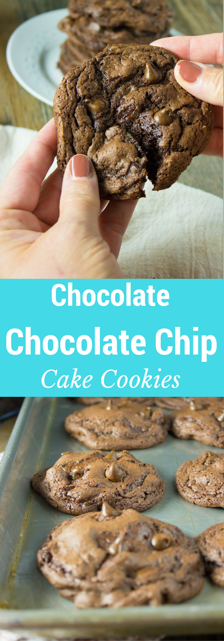 These soft and decadent cookies are #chocolatefordays and are super easy to whip up using a boxed cake mix!