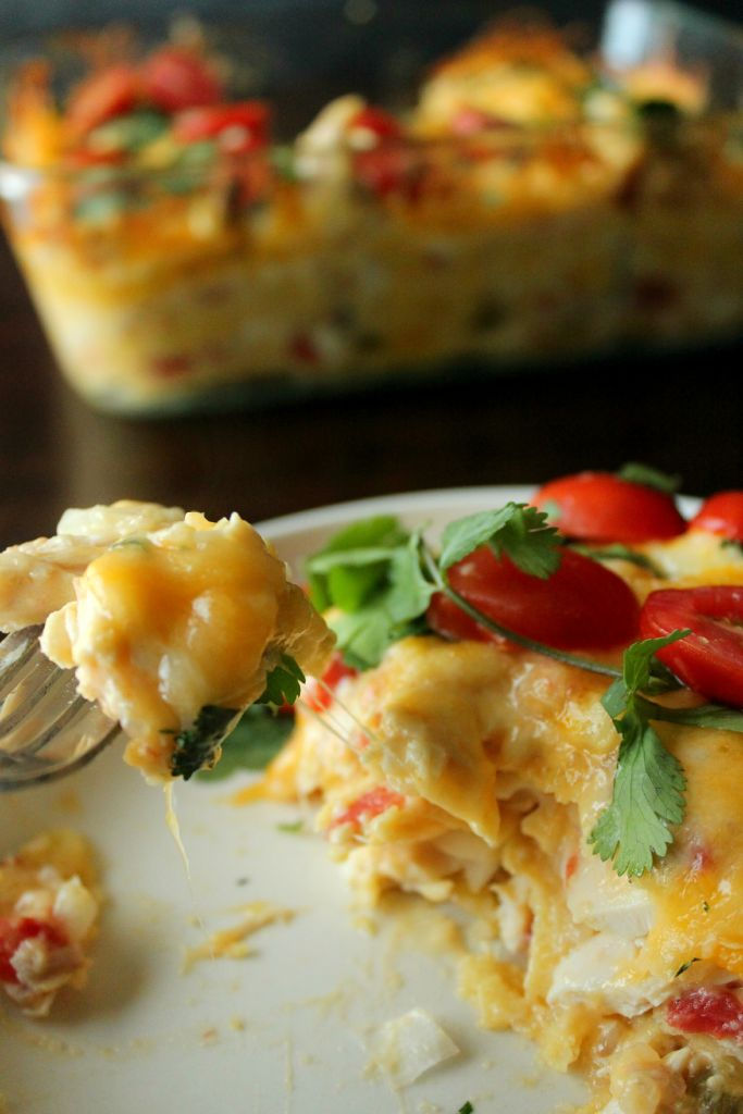 Grab this recipe for Mexican Lasagna just in time for Cinco De Mayo. An amazingly delicious and cheesy recipe for the crockpot!