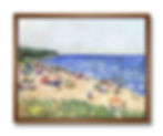 Thumbnail: Oval Beach Frolic (2015) Giclée on Canvas - 22" x 28"