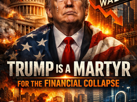 TRUMP IS A MARTYR FOR THE FINANCIAL COLLAPSE