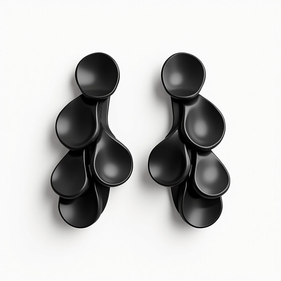 Abstract Cascade Earrings