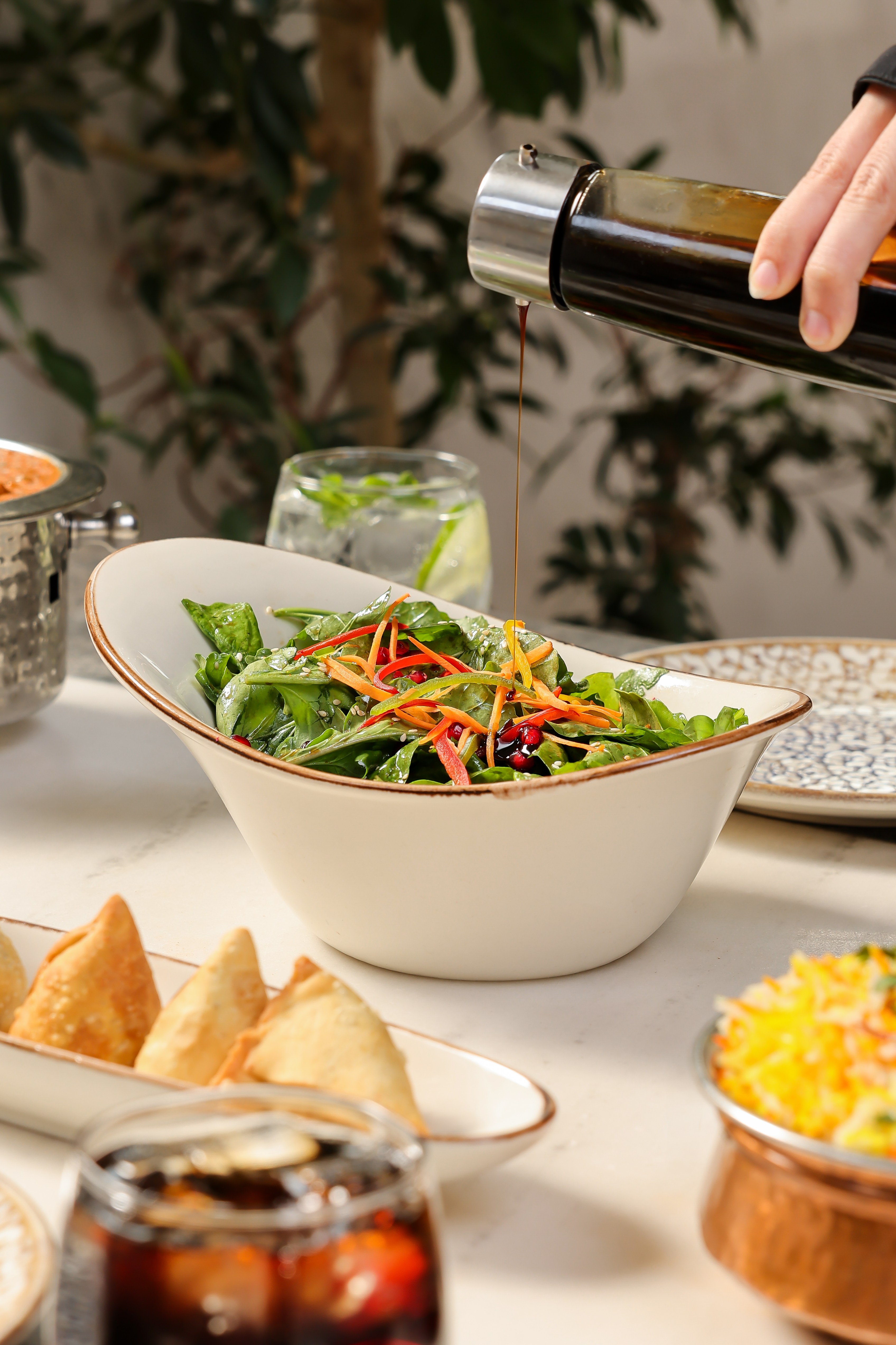 Arranged Food and Objects