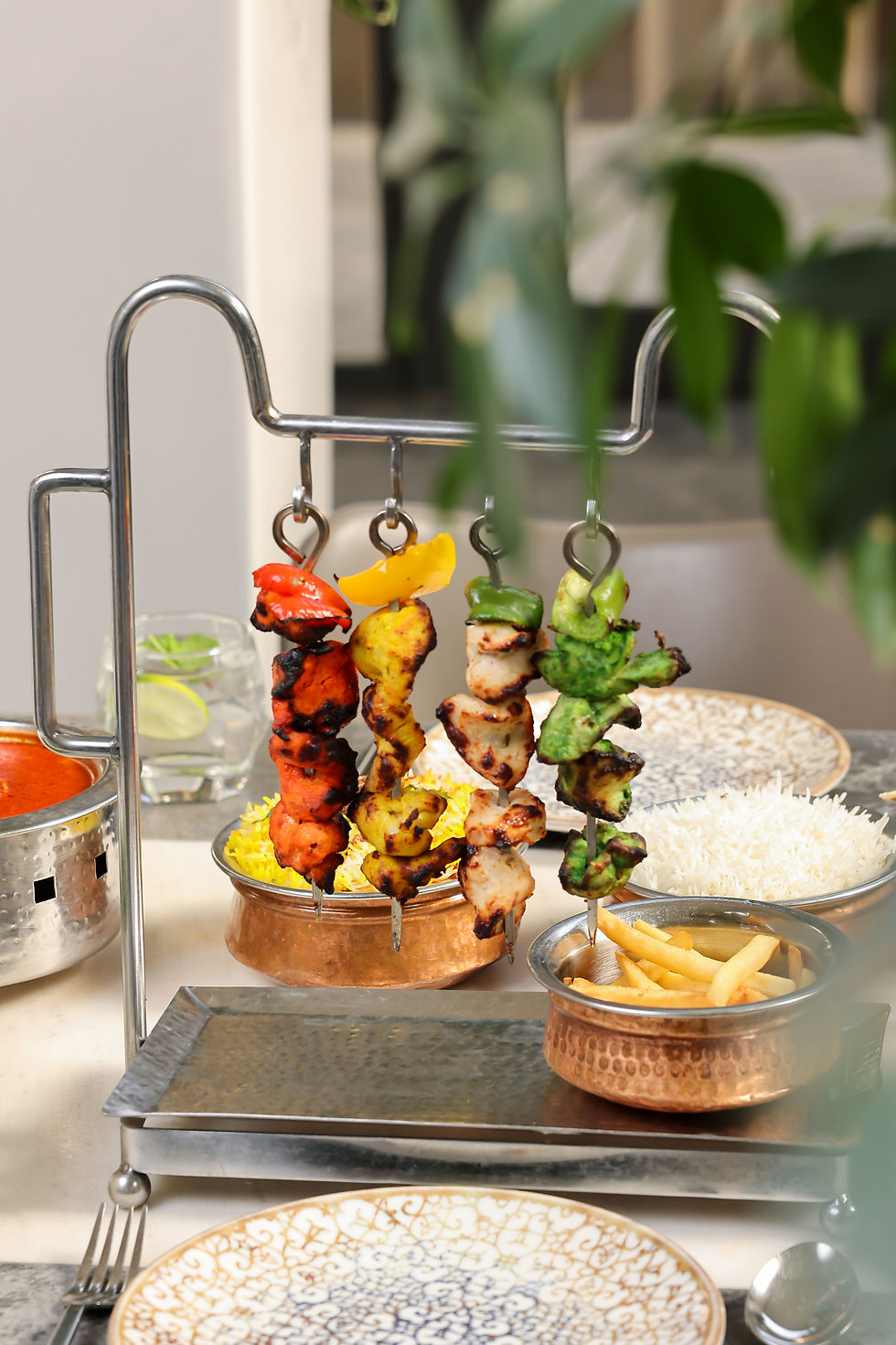 Arranged Food and Objects