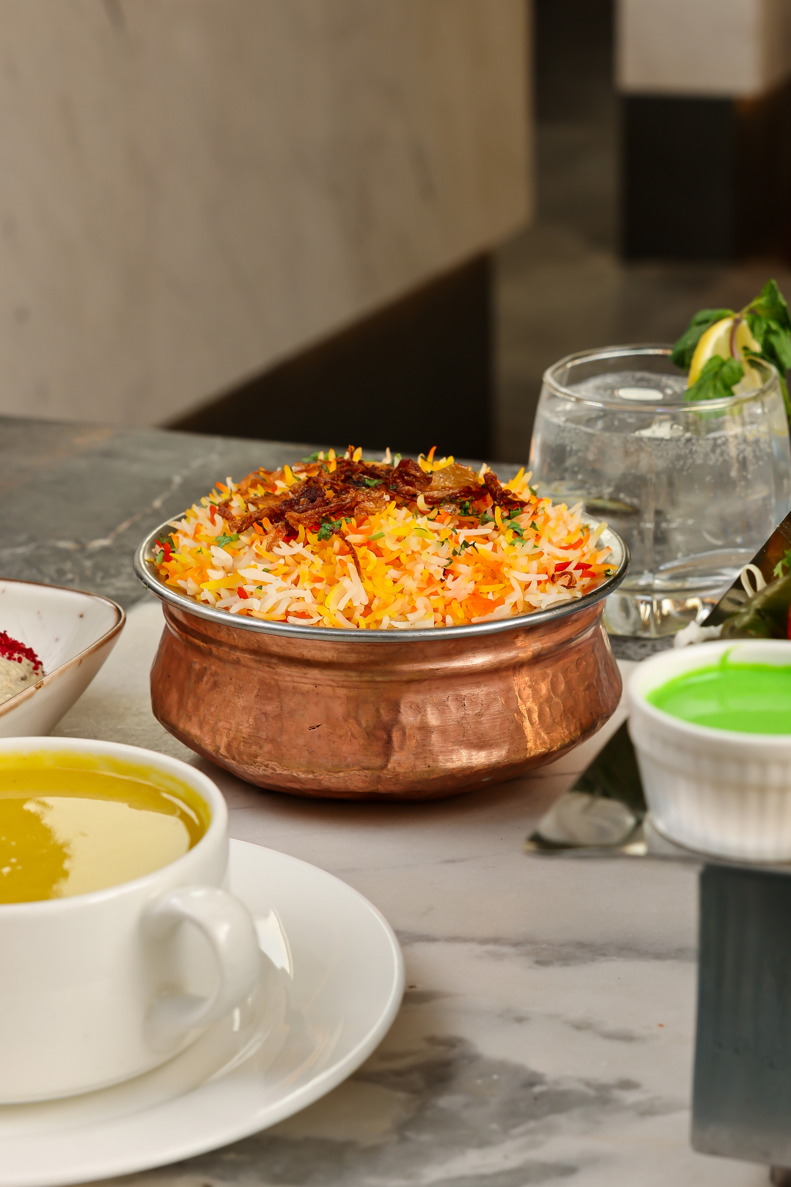 Arranged Food and Objects