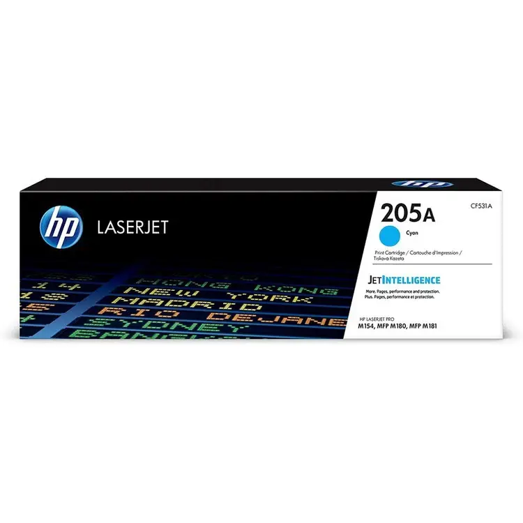 HP 205A 4-color set Toner Cartridges for HP Colour LaserJet Pro M180, M181 and M154