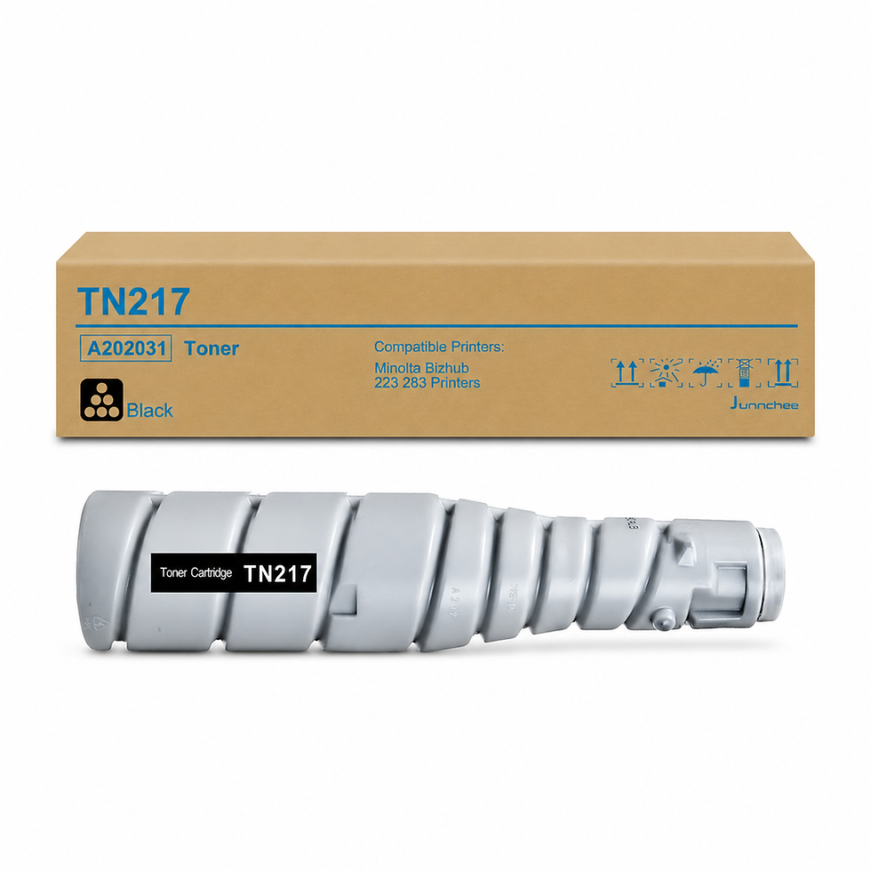 TN217 Toner Cartridge Replacement for Konica Minolta TN217 A202031 Toner for Minolta Bizhub 223 283 Printer (1-Pack, Black)