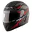 Thumbnail: Vega Breeze Dx Ricco Full Face Helmet Dull Black Neon Green, Size: L(59-60 cm)
