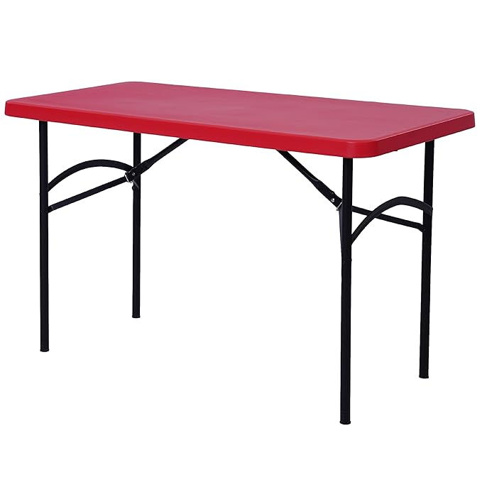 Supreme Furniture Dollar Foldable, Rectangle Plastic Table