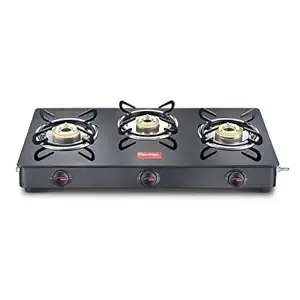 Prestige Magic GTMC 03 SS 3 Burner Stainless Steel Body Glass Top Gas Stove